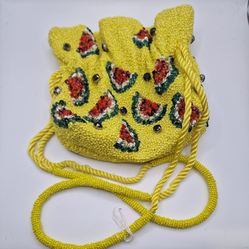 Zara yellow watermelon beaded - zara,