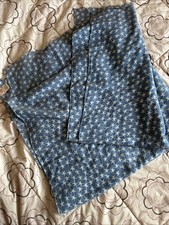 Beck Sondergaard Silk/Wool Blend Scarf Blue Stars One Size 98 X 190cm