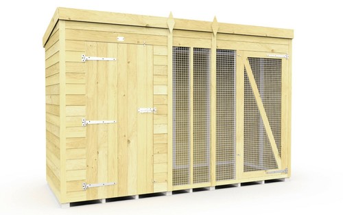 Dog kennel run - 10ft, 4ft