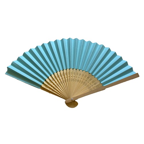 Light blue paper hand - blue,