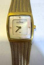 Skagen Watch Ladies Gold Tone