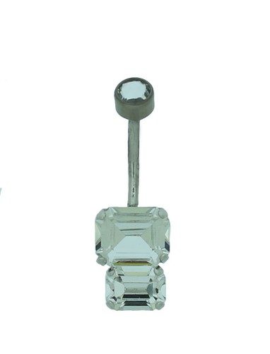 Ladies 9ct white gold - white, double
