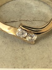 18ct Gold Diamond Ring Size