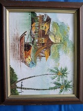Framed Oil Painting Depicting