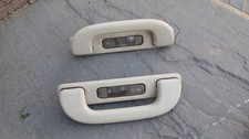 Pair of MERCEDES VIANO INTERIOR ROOF GRAB HANDLE WITH LIGHT Cream  W639 2004+ 