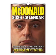 2026 Calendar - Steve McDonald - Funny / Quirky / Christmas / Birthday