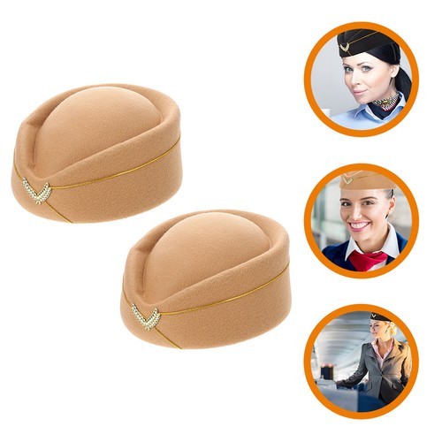 2pcs airline attendant hat - airline,