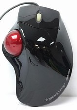 Sanwa Supply USB Rollerball Wired Mouse Ergonomics Design