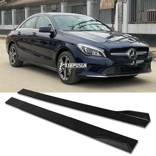 Gloss black side skirts - gloss,