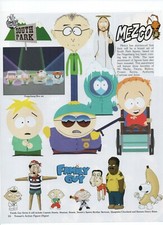 South Park Timmy Cartman Kenny Action Figures - Vintage 2006 Mezco Toys Print Ad