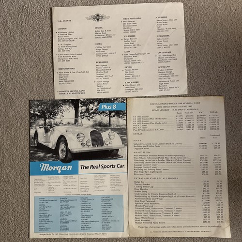 Morgan sports cars 1986 - morgan,