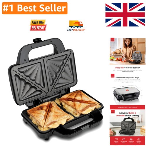 Compact 900w sandwich maker - 900w,