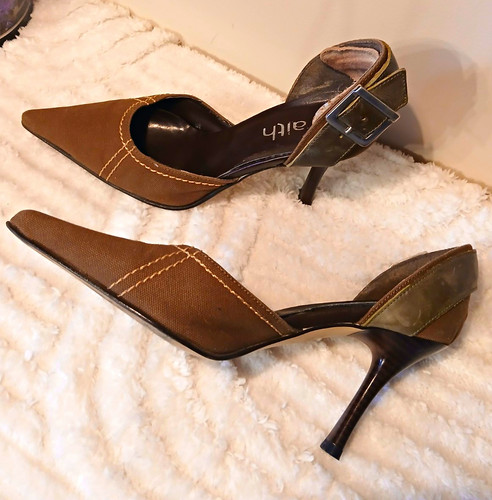 Ladies brown canvas - brown, faith