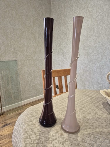 Pair tall decorative - pair, vases