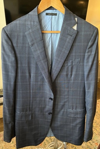 Brioni men blue - blue/gray, plaid