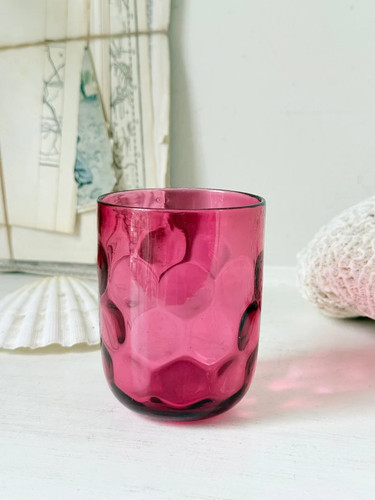 Vintage cranberry glass - cranberry, beaker