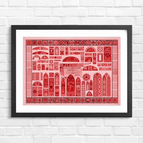 Vintage stained glass art - vintage,
