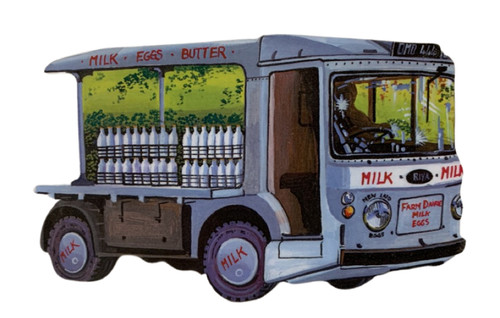 Milk float plaque - milk,
