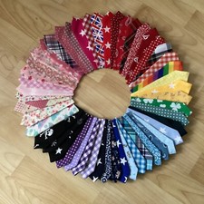 Handmade DOG BANDANAS Neckerchief Scarf slide on collar XS-L