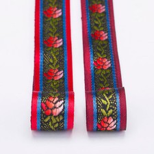 Jacquard Ribbon Flower Pattern