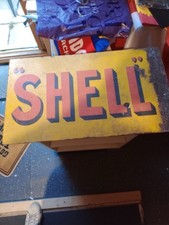 Shell Vintage Enamel Sign