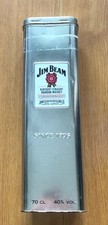 Jim Beam Collector's Tin Empty Kentucky Bourbon Whiskey silver