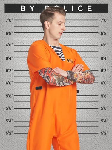 Men prisoner costume piece - prisoner, 2
