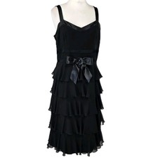 Condici Black Layered Midi