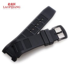 Black rubber watch - rubber, band