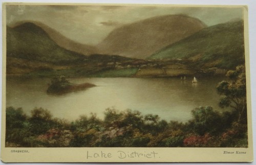 Vintage postcard grasmere - vintage,