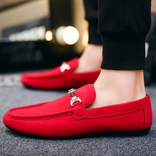 Mens Suede Casual Loafers