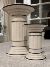 Pair Ceramic Pedestal Pillar