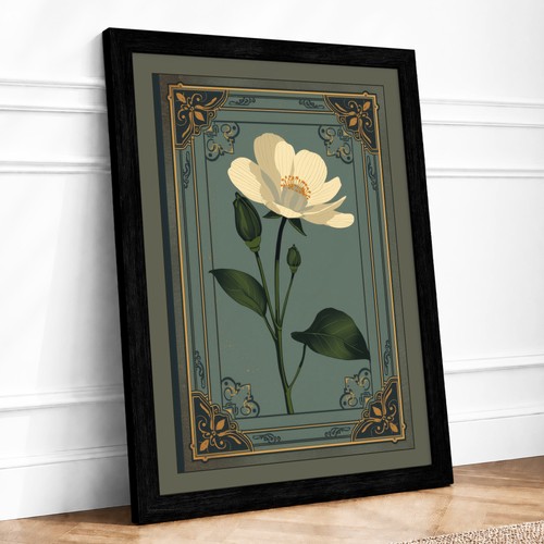 Single stem gold - gold, botanical