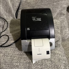 Brother QL-500 Label Printer with Power Cable. And Roll of Labels Installed