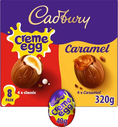 Cadbury creme egg and caramel - creme,