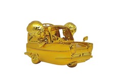Only Fools and Horses Musical Trotters 3 Wheeled Van Bobble Buddies Reliant GOLD