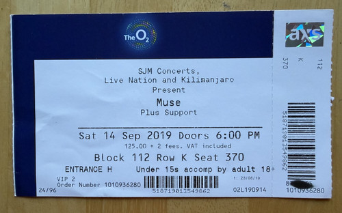 Muse london 2019 - muse, o2