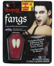 Vampire Fangs ~ Custom Fit Tooth Caps ~ Classic Halloween Horror Accessory