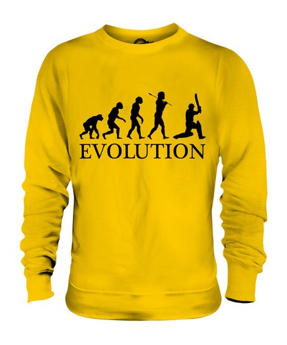 Cricketer evolution man - cricketer, of