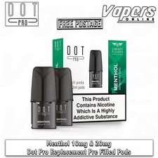 Dot Vape Menthol Dot PRO Refill Pods 10mg & 20mg Available