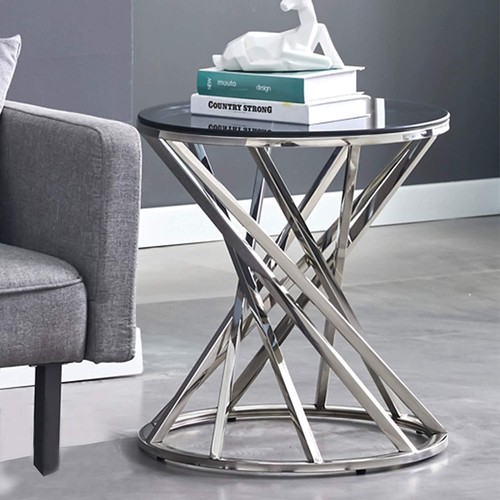 Round coffee table sofa - sofa, side