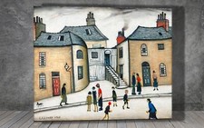 L. S. Lowry Old houses , Wick CANVAS PAINTING ART PRINT WALL 2025
