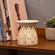 Candle Holder Ceramic Floral