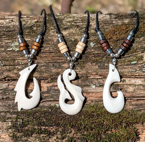 Handmade maori necklace beaded - maori,