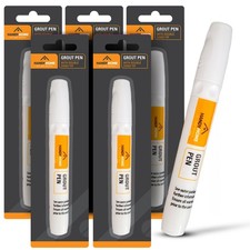 2-6pk White Tile Grout Pen Kitchen Bathroom Waterproof Marker Revives Anti Mould