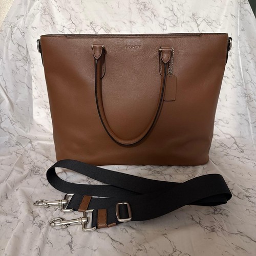 Coach men tote bag brown - bag,