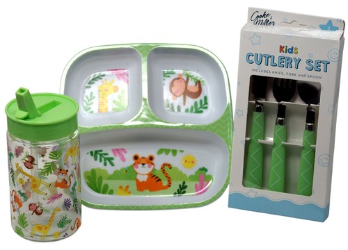 Kids safari dinner set - kids,