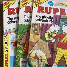 Rupert Comics X 3 With Free