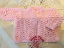 Hand Knit Baby Matinee Coat 