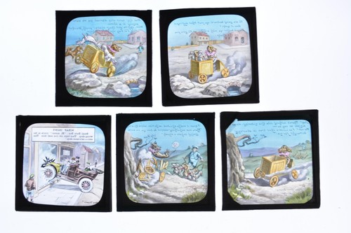 Comic dogs driving cart - comic,